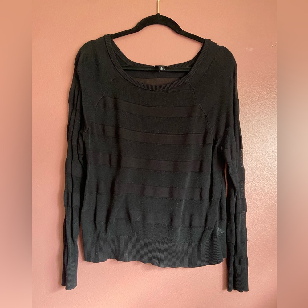 Torrid mesh striped top 1X